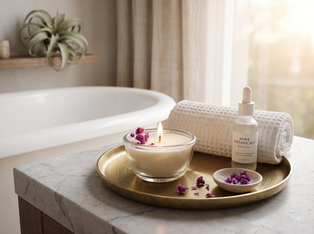 The Pressed Bloom Candle