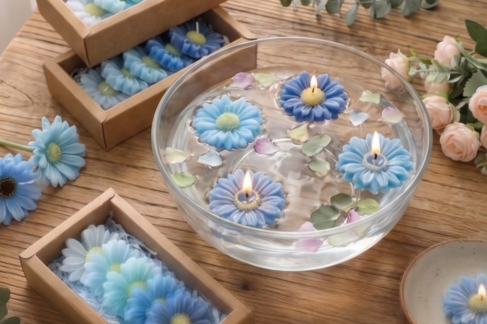 Floating Flower Candles