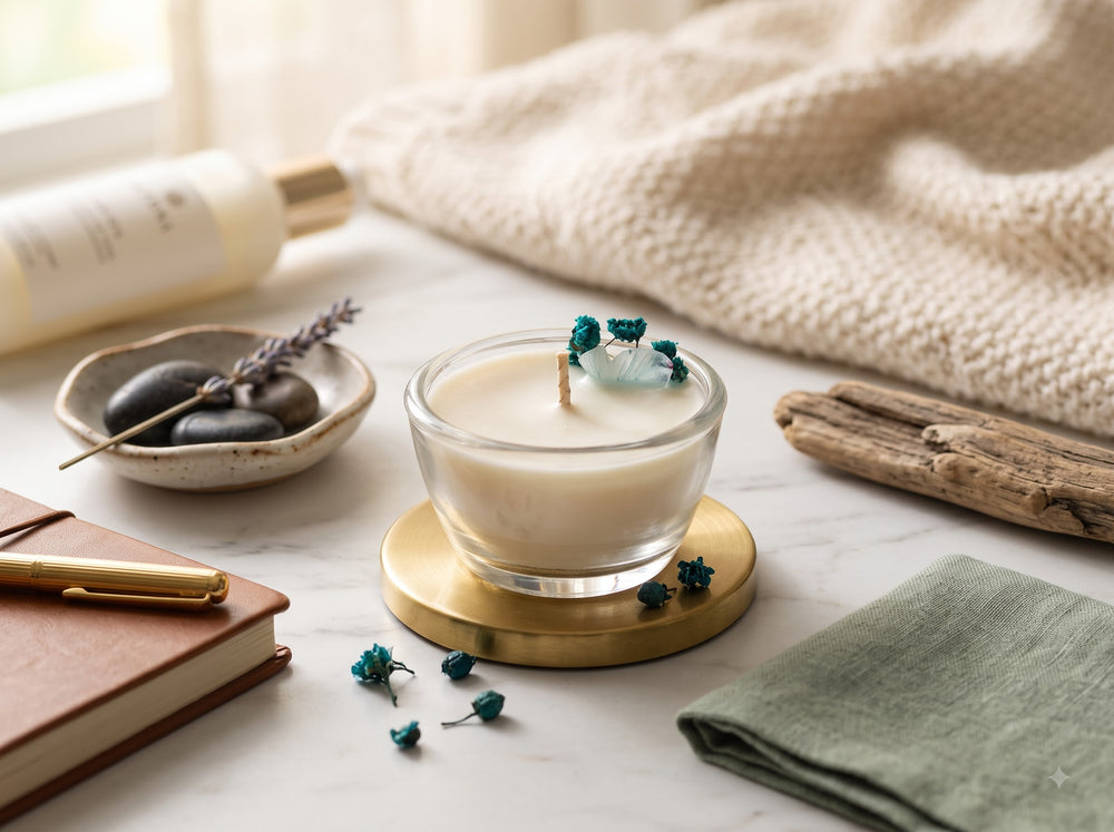 The Pressed Bloom Candle