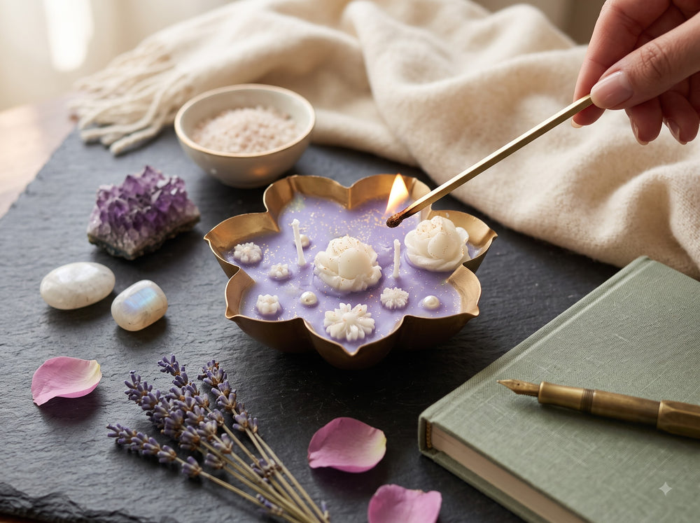 The Urli Bloom Candle