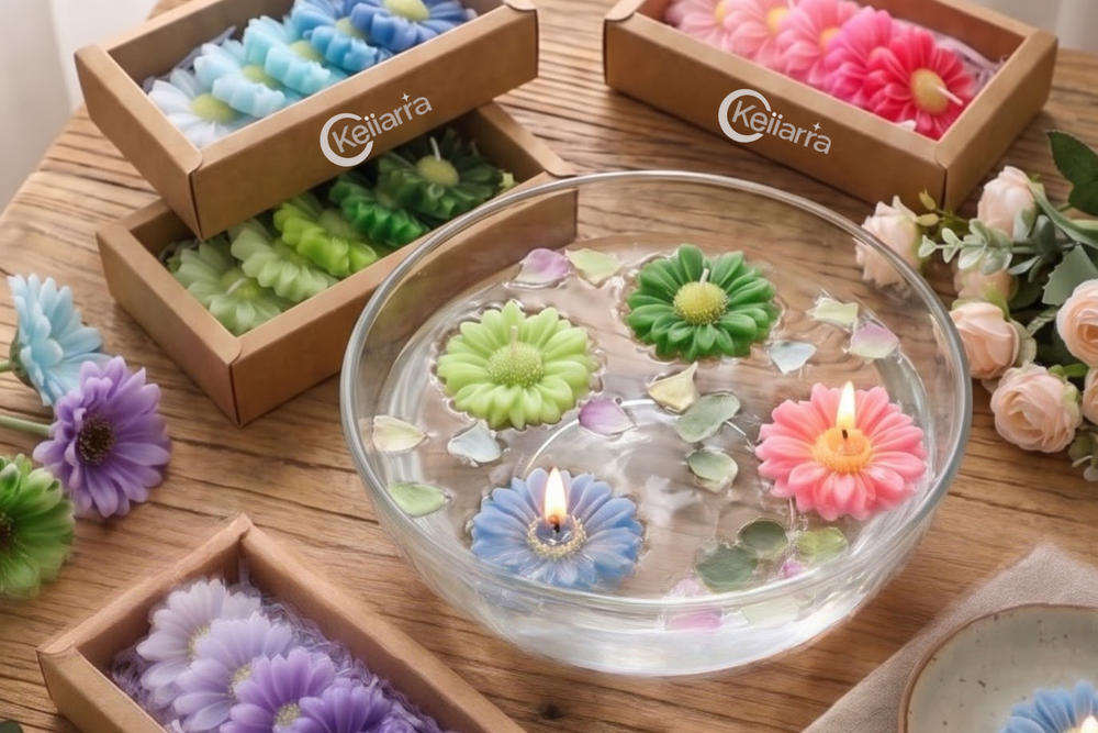 Floating Flower Candles